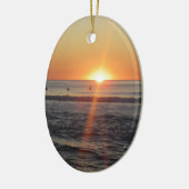 Prachtige zonsopgang keramisch ornament (Links)