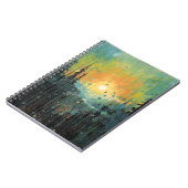 Prachtige zonsopgang over het berglandschap notitieboek (Linkerzijde)