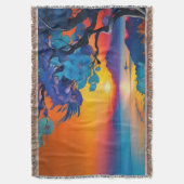 Prachtige zonsopgang over vijver deken (Voorkant Verticaal)