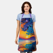 Prachtige zonsopgang over vijver schort (Gedragen)