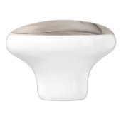 Prachtige Zwaan White en Silver Elegant Custom Chi Keramische Knop (Zijkant)