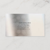 Prachtige Zwaan White en Silver Elegant Custom Chi Visitekaartje (Achterkant)