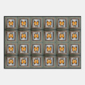 Prachtige zwart-Bordered Charaxes Butterfly V2 Inpakpapier Vel (Voorkant 3)