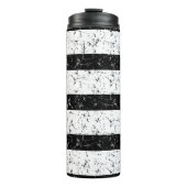 Prachtige zwart-witte batik ontworpen thermosbeker (Voorkant)