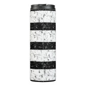 Prachtige zwart-witte batik ontworpen thermosbeker (Achterkant)