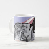 Prachtige zwart-witte Springer Spaniel Koffiemok (Voorkant links)