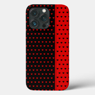 Prachtige zwarte en rode harten in een iPhone draa Case-Mate iPhone Case
