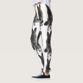 Prachtige zwarte en witte herder leggings (Links)
