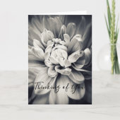 Prachtige zwarte en witte ventilator denken aan u kaart (Voorkant)