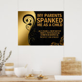 Prachtige zwarte/gouden ontwerpdraaikollen poster (Keuken)