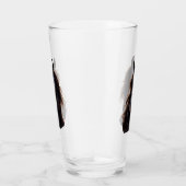 Prachtige zwarte hengst glas (Rechts)