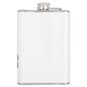 Prachtige zwarte hengst heupfles (Achterkant)