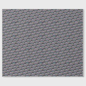 Prachtige, ZWARTE MANDALA Wrapping Paper Cadeaupapier (Vlak)