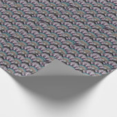 Prachtige, ZWARTE MANDALA Wrapping Paper Cadeaupapier (Hoek)