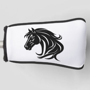 Prachtige Zwarte Paardenkop Golfheadcover