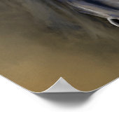 Prachtige zwarte paarse ontkoppeling afdrukken poster (Hoek)