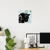 Prachtige zwarte panter poster (Thuiskantoor)