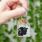 Prachtige zwarte panter sleutelhanger (Hand)