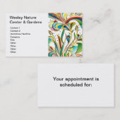 Prachtige zwembloemen afsprakenkaartje (Voorkant / Achterkant)