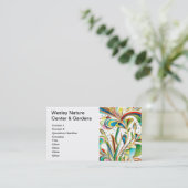 Prachtige zwembloemen afsprakenkaartje (Staand voorkant)