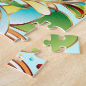 Prachtige zwembloemen legpuzzel (Zijkant)