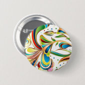 Prachtige zwembloemen ronde button 5,7 cm (Voorkant /achterkant)