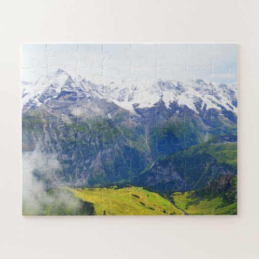 Prachtige Zwitserse alpen Legpuzzel (Horizontaal)