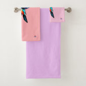 Prächtiger Kolibri - Farbige Illustration Bad Handdoek (Insitu)
