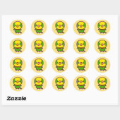 Prachtparkiet Ronde Sticker (Vel)