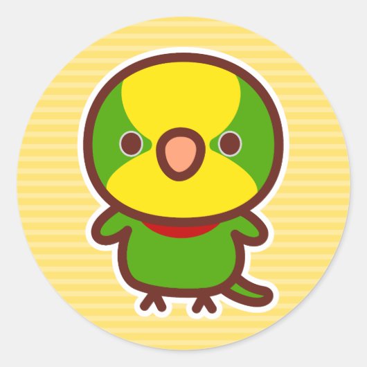 Prachtparkiet Ronde Sticker (Voorkant)