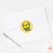 Prachtparkiet Ronde Sticker (Envelop)