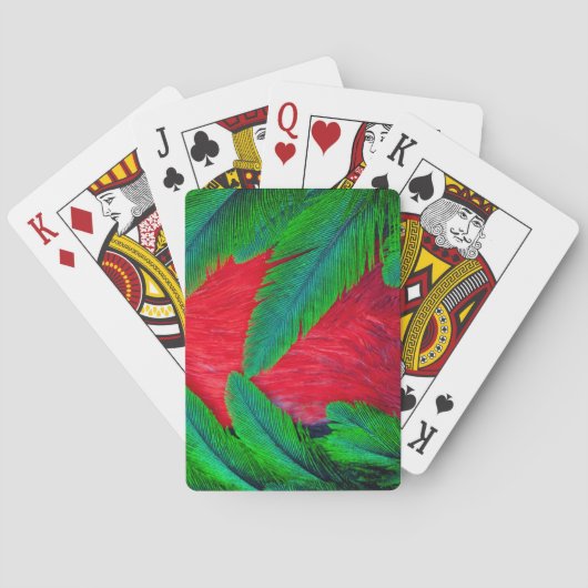 Prachtquetzal veerontwerp speelkaarten (Achterkant)