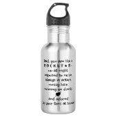 Practical Gift For Rockstar Dad, Custom 18oz Waterfles (Voorkant)