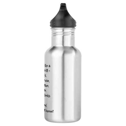 Practical Gift For Rockstar Dad, Custom 18oz Waterfles (Rechts)