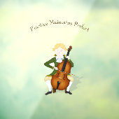 "Practice Maintains Perfect" Cello Player Haydn Raamsticker (Vel 3)