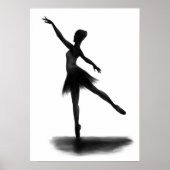 "Practice Makes Perfect" ballerina poster (Voorkant)