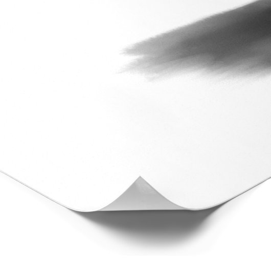 "Practice Makes Perfect" ballerina poster - roze (Hoek)