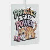 Practice Makes Power Glas Ornament (Voorkant Rechts)