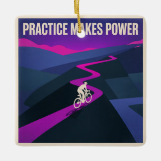 Practice Makes Power Keramisch Ornament