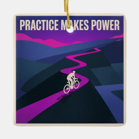 Practice Makes Power Keramisch Ornament (Voorkant)