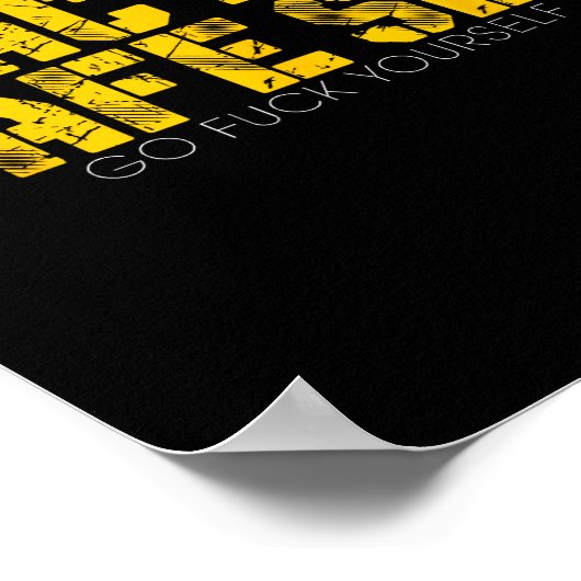 Practice Safe Go For Yourself Funny Shirt  Poster (Hoek)