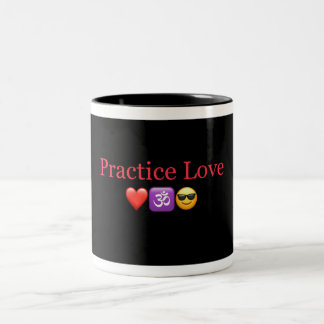 PracticeLove Coffee mok ontworpen door David Flynn