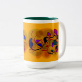 PracticeLovecoffeemug CoffeeMug PracticeLove Tweekleurige Koffiemok (Voorkant rechts)