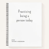 Practicing Being a Person Funny Introverts Gifts Notitieboek (Voorkant)