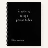 Practicing Being a Person Funny Introverts Gifts Notitieboek (Voorkant)