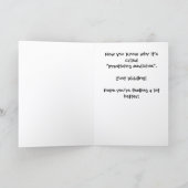 Practicing Medicine Get Well Card SA-1 Kaart (Binnen)