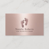 Practitioner Moderne Roos Gold Foot Care Spa Visitekaartje (Voorkant)