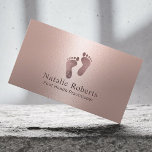 Practitioner Moderne Roos Gold Foot Care Spa Visitekaartje<br><div class="desc">Praktische Roos Gold Foot Care Visitekaartjes.</div>