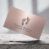 Practitioner Moderne Roos Gold Foot Care Spa Visitekaartje