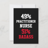 Practitioner Nurse Badass Card Kaart (Voorkant)